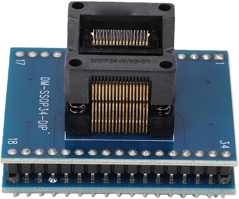 Bewinner SSOP34 to DIP34 Programmer Adapter Socket IC Programming Tool for Electronic Development and Testing Versatile PCB Design - Image 3
