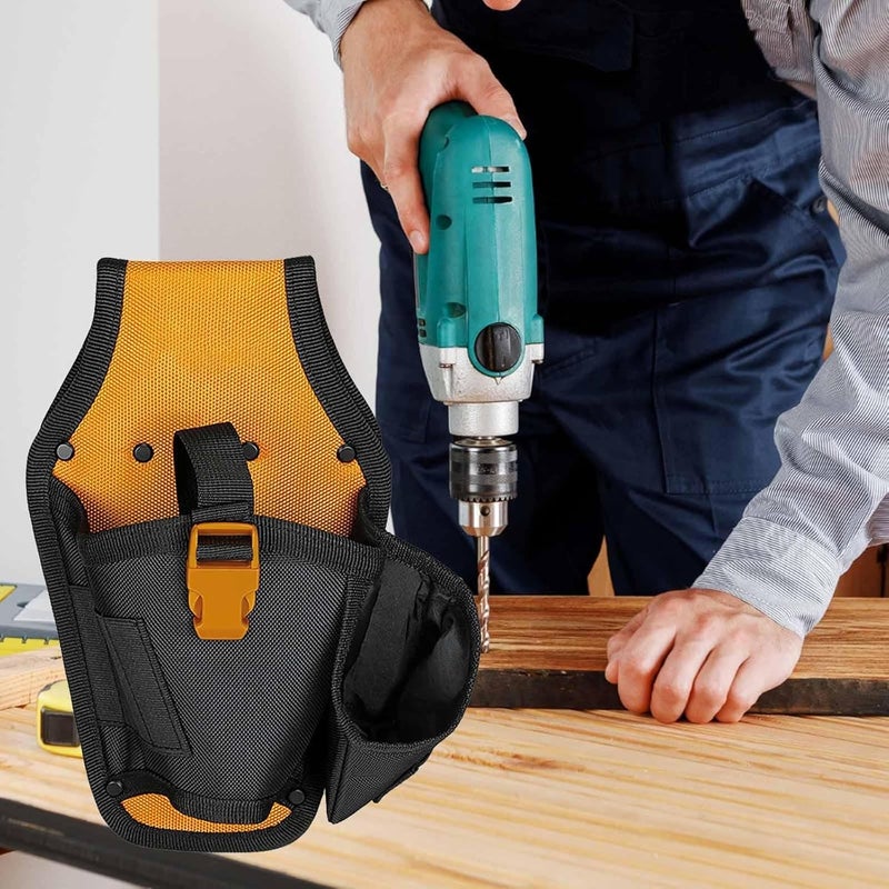 Electric Drill Belt Pouch Waist Tool Bag Drill Holder Tool Belt Bag for Maintenance Repair- Only Bag - Image 2