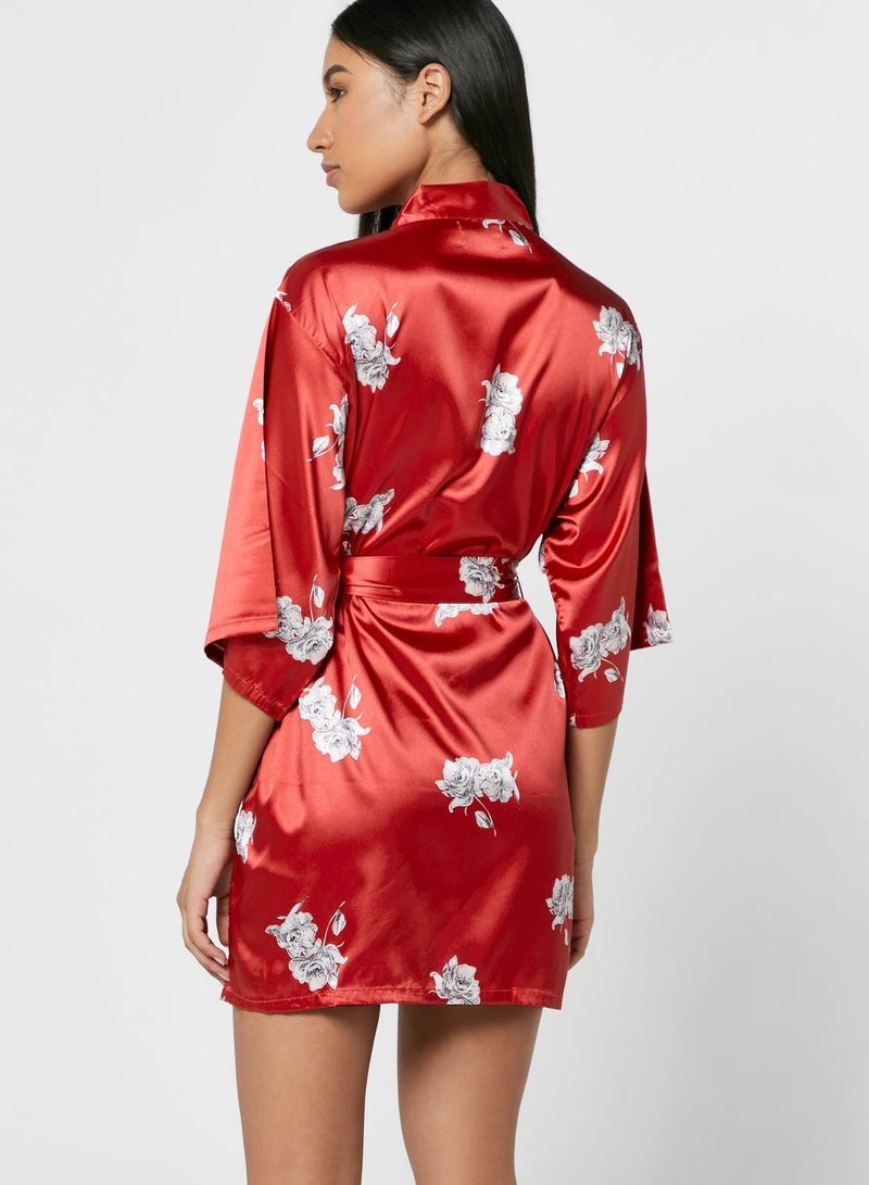 NIBEMINENT Printed Robe  - Image 2