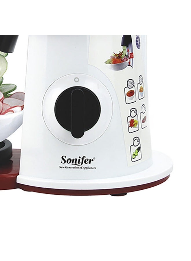 Sonifer SF-5505 wholesale home use 220V multifunction slicing shredding disc electric vegetable shredder salad maker kitchen - Image 2
