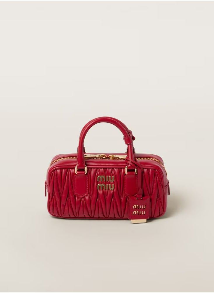 Miu Miu MIU Arcadie Top Handle Bag in Matelassé Nappa Leather Crossbody Shoulder  - Image 1