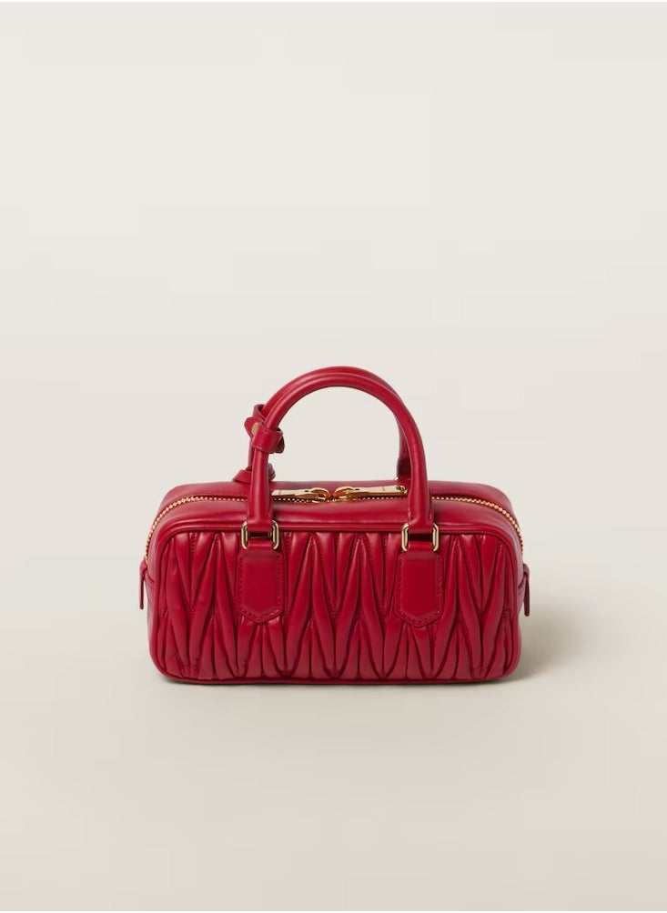 Miu Miu MIU Arcadie Top Handle Bag in Matelassé Nappa Leather Crossbody Shoulder  - Image 4
