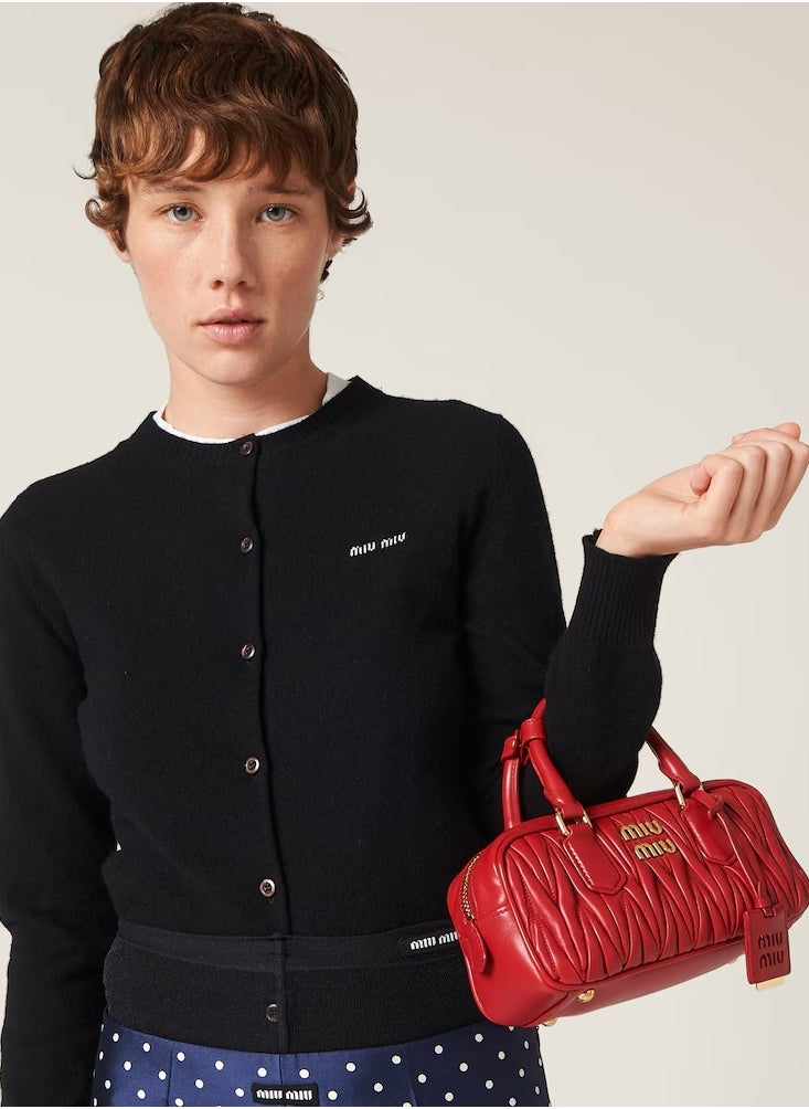 Miu Miu MIU Arcadie Top Handle Bag in Matelassé Nappa Leather Crossbody Shoulder  - Image 2