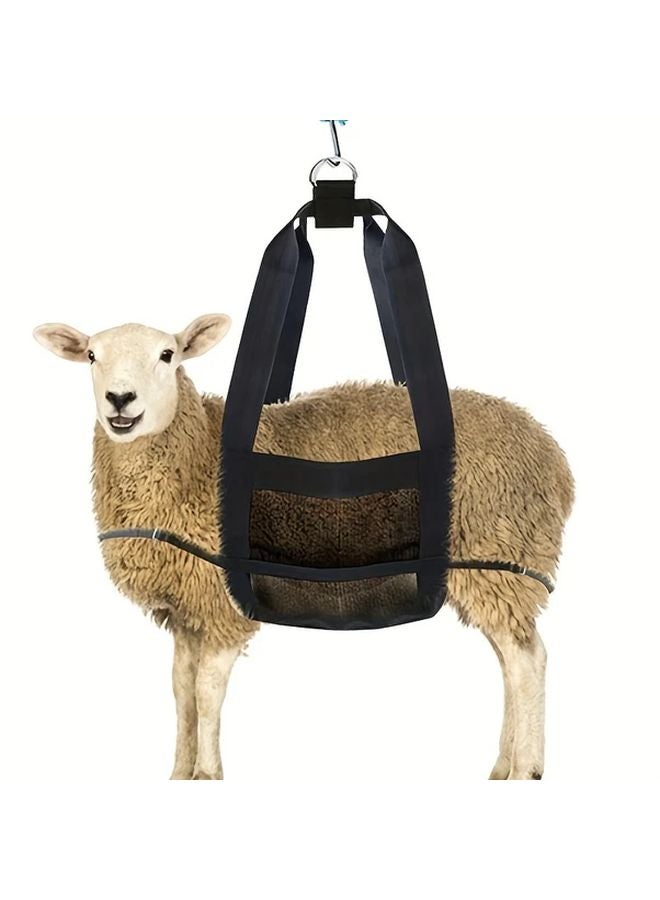 Heavy Duty Livestock Scale Sling For Cattle Sheep Pets No Battery Needed Adjustable Straps Black - Image 2