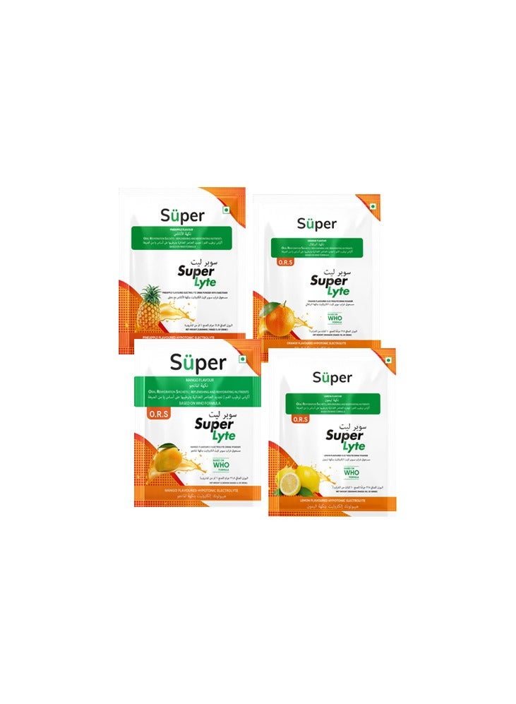 Super Lyte Oral rehydration salt Orange Flavor 10 Sachets