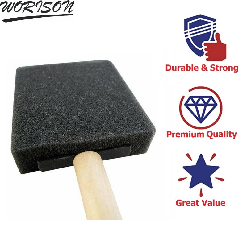 Worison worison 10pc Black Dabber Candy Painting Sponges - Versatile Applicators for Calligraphy, Mod Podge, Ink Blending, Craft Painting, and Multi Purpose Art Projects - Image 4