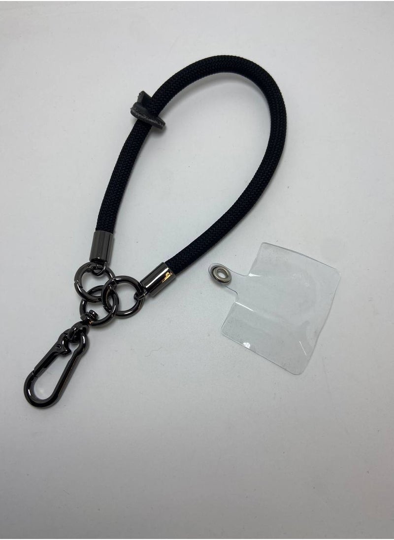 Generic Premium Wrist Strap Cell Phone Lanyard anti theft, Soft Nylon Thick Rope, Phone Hand Strap With Phone Patch Compatible with Phone, Airpods, Purse, Keychain and More 20 Cm  - Image 1