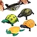 Yeonhatoys 4 Pack 5 Inch Rubber Turtle Toys Tortoise Sets for Children Great Safety Material TPR Super Stretchy Can Hide in Shell Sea Ocean Animal Bathtub Bath Pool Toy Party Favors Boys Kids Collection - Image 2