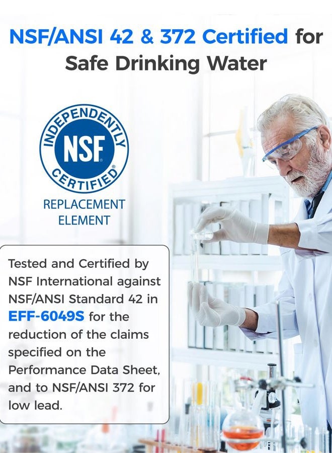 Waterdrop 847200 Refrigerator Water Filter Replacement for Fisher & Paykel Water Filter 847200, 3 Filters - Image 3