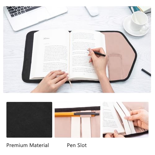 Aplufine Reusable Adjustable Book Cover with Strong Magnetic Closure – Soft Protective Book Sleeve for Paperback & Hardcover, Fits Up to 9.5” x 6.5” x 2” Books – Flexible, Washable & Reusable Book Protector - Image 3