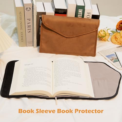 Aplufine Reusable Adjustable Book Cover with Strong Magnetic Closure – Soft Protective Book Sleeve for Paperback & Hardcover, Fits Up to 9.5” x 6.5” x 2” Books – Flexible, Washable & Reusable Book Protector - Image 4
