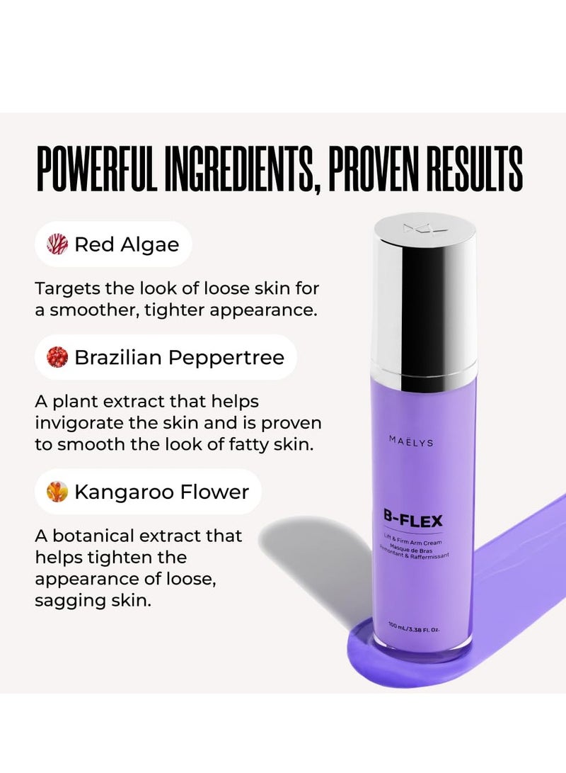 Maelys MAËLYS B-FLEX Lift & Firm Arm Cream - Firming Cream For Tighter and Firmer-Looking Arms - Helps Reduce The Appearance of Loose & Crepey Skin - Image 4