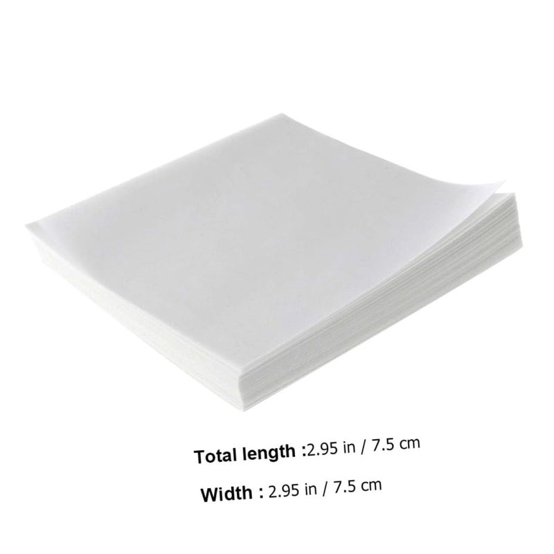 DECHOUS 2sets 500 Sheets Non Absorbent Weighing Paper for Scale Balance Dish Paper Smooth Surface for Sample Transfer for Laboratory Use 500sheets*2 - Image 4
