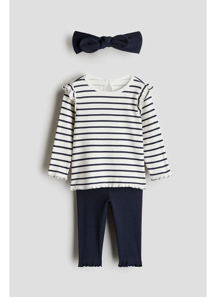 H&M 3-Piece Cotton Jersey Set