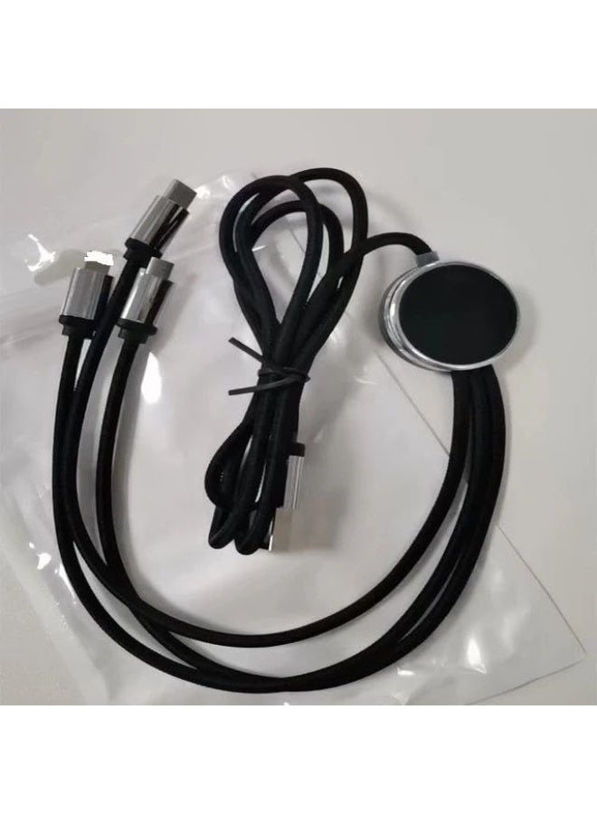 Three-port charging cable for various types of smartphones, tablets, and iPads; fast charging. - Image 1