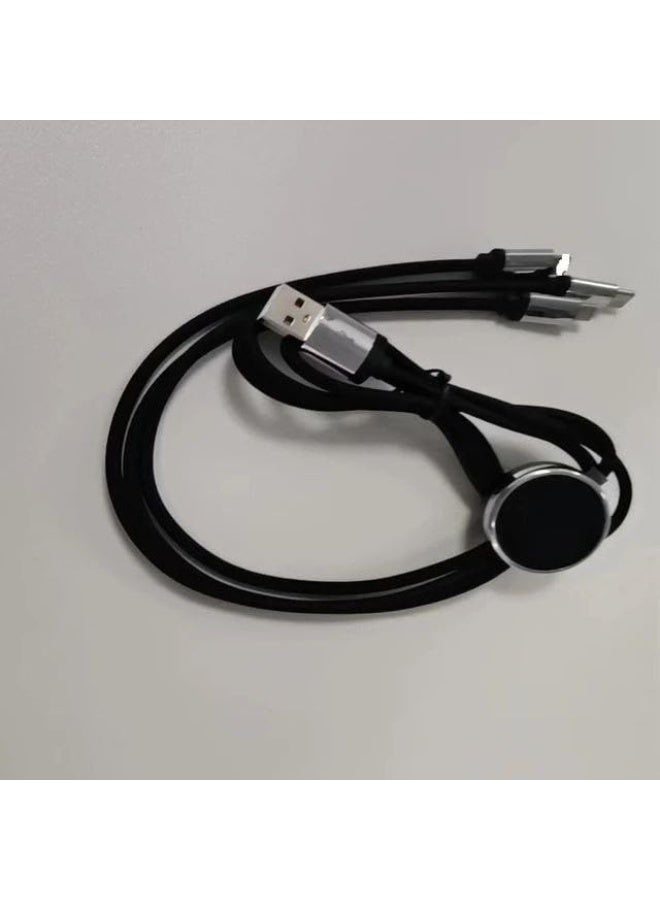 Three-port charging cable for various types of smartphones, tablets, and iPads; fast charging. - Image 2