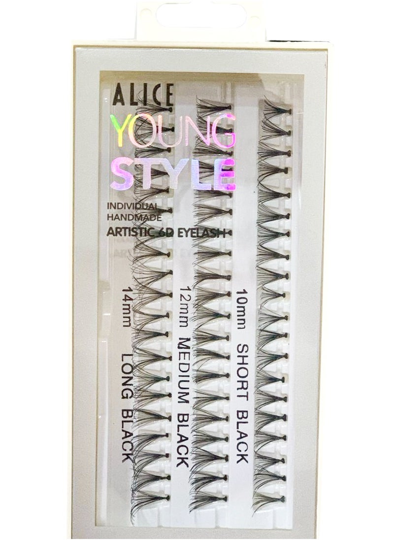 Alice Alice Young Style Eyelash Individual Handmade Artistic 6D Eyelash 
