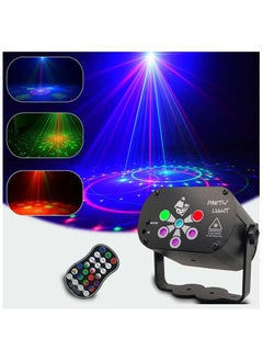General Upgraded Party Light Disco Laser Light Projector 6 Eyes Sound Activated Strobe Light with Remote Controller and UV for Indoor Parties Kids Gifts  - Image 1