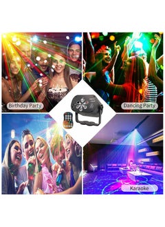 General Upgraded Party Light Disco Laser Light Projector 6 Eyes Sound Activated Strobe Light with Remote Controller and UV for Indoor Parties Kids Gifts  - Image 4