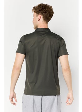 RBX Men Sportswear Fit Short Sleeve Outdoor Polo Shirt, Charcoal  - Image 2