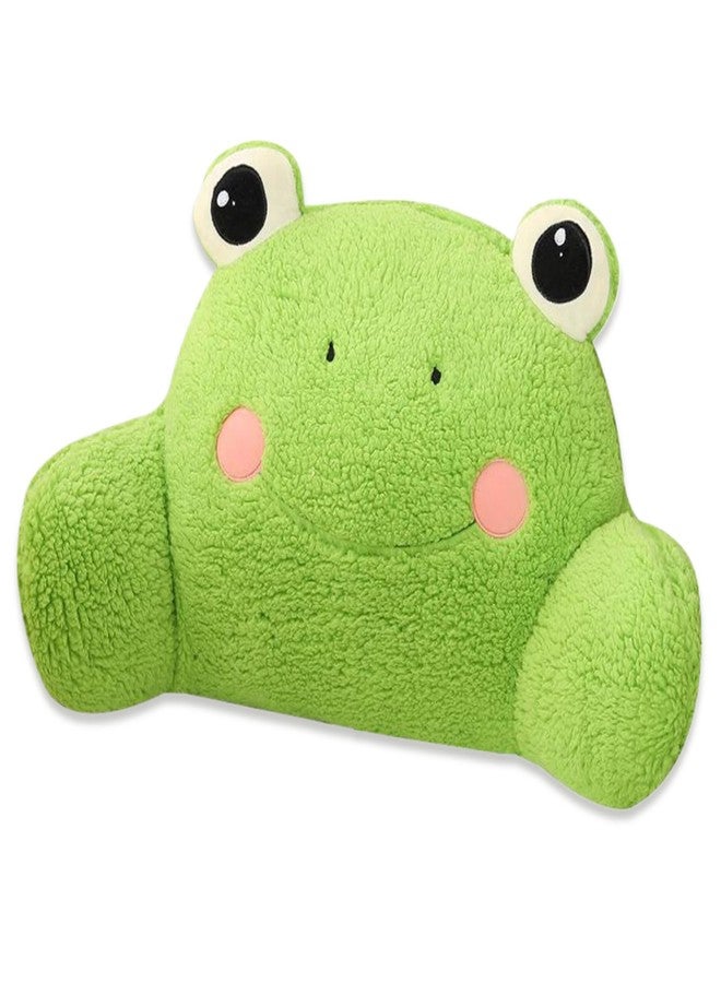Jorzer Reading Pillow for Bed, 24x12 Cute Cartoon Frog Back Support Pillow with Removable Cover, Multifunctional Soft Reading Pillow for Home Office Car Use. - Image 1