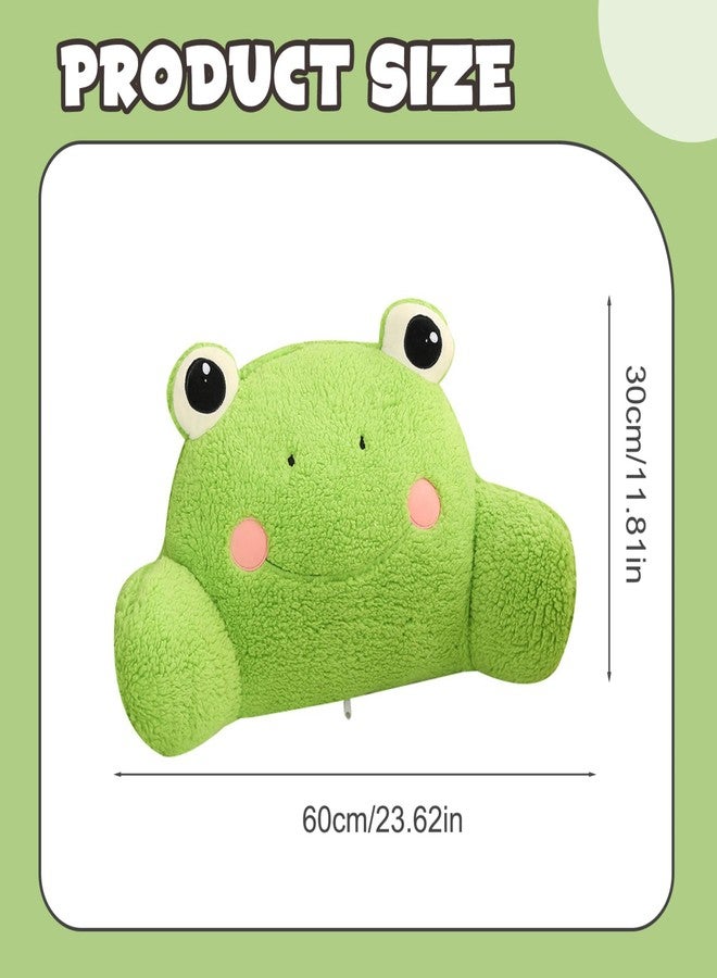 Jorzer Reading Pillow for Bed, 24x12 Cute Cartoon Frog Back Support Pillow with Removable Cover, Multifunctional Soft Reading Pillow for Home Office Car Use. - Image 4