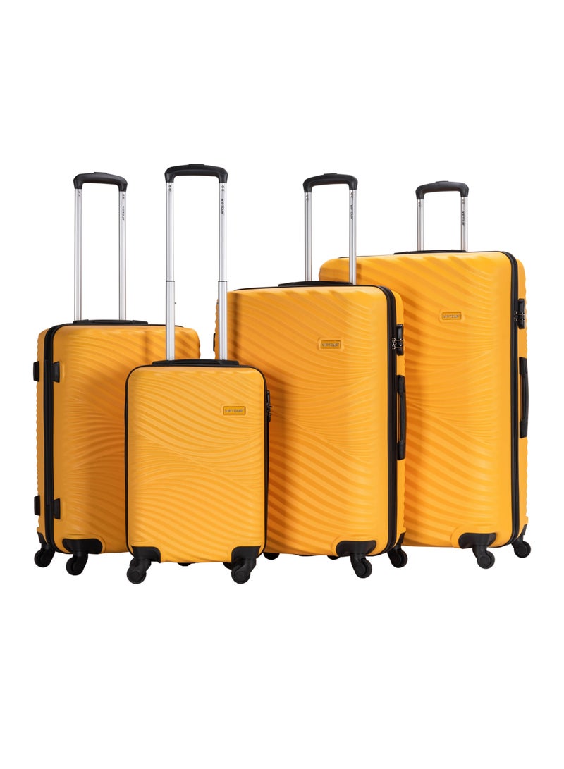 فيبتور 4 قطع هارد سايد سبينر مع مجموعة عربة أمتعة بقفل رقمي - Image 1