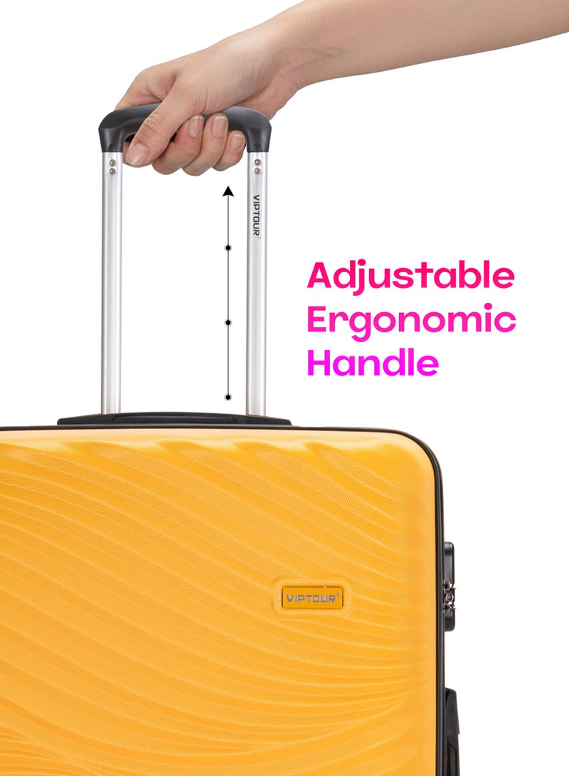 فيبتور 4 قطع هارد سايد سبينر مع مجموعة عربة أمتعة بقفل رقمي - Image 5