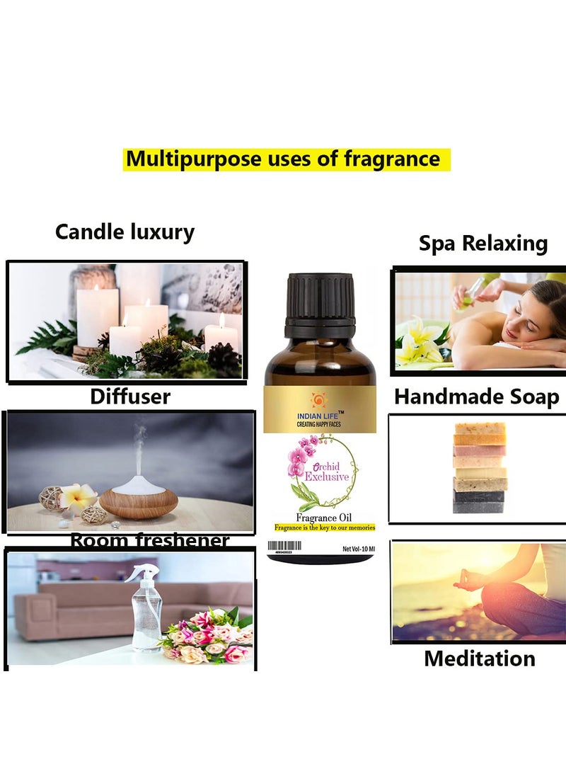 INDIANLIFE Indianlife Pure Smell Fragrance Oil Coffee Orchid and Sandalwood For BathbombHerbal Handmade SoapRoom FreshenerDiffusion MeditationPack of 3 30 Ml each  - Image 4