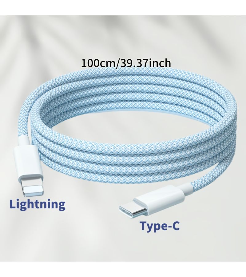 بلو 2 باك كابل شحن سريع من USB-C إلى Lightning متوافق مع آيفون 14 و13 و12 و11 - Image 2
