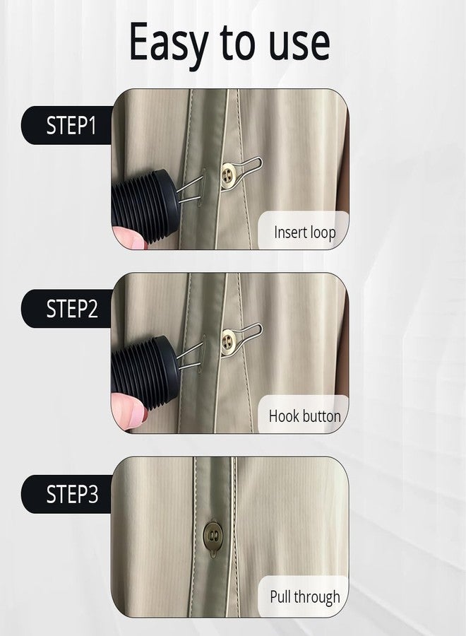 VANTOBEST 1 Pack 7×1.4inch Button Hook for Seniors, 2 in 1 Non-Slip Zipper Puller Dressing Aid Tool, One Hand Button Assist Helper for Elderly, Limited Hand Mobility, Practical Daily Gift - Image 4