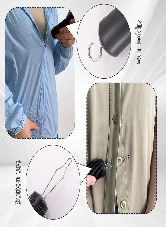 VANTOBEST 1 Pack 7×1.4inch Button Hook for Seniors, 2 in 1 Non-Slip Zipper Puller Dressing Aid Tool, One Hand Button Assist Helper for Elderly, Limited Hand Mobility, Practical Daily Gift - Image 5