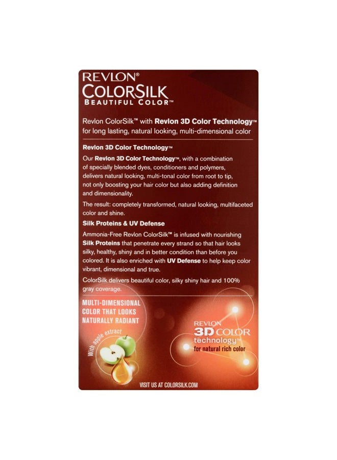 Revlon ColorSilk Hair Color 40 Medium Ash Brown 1 Each - Image 2