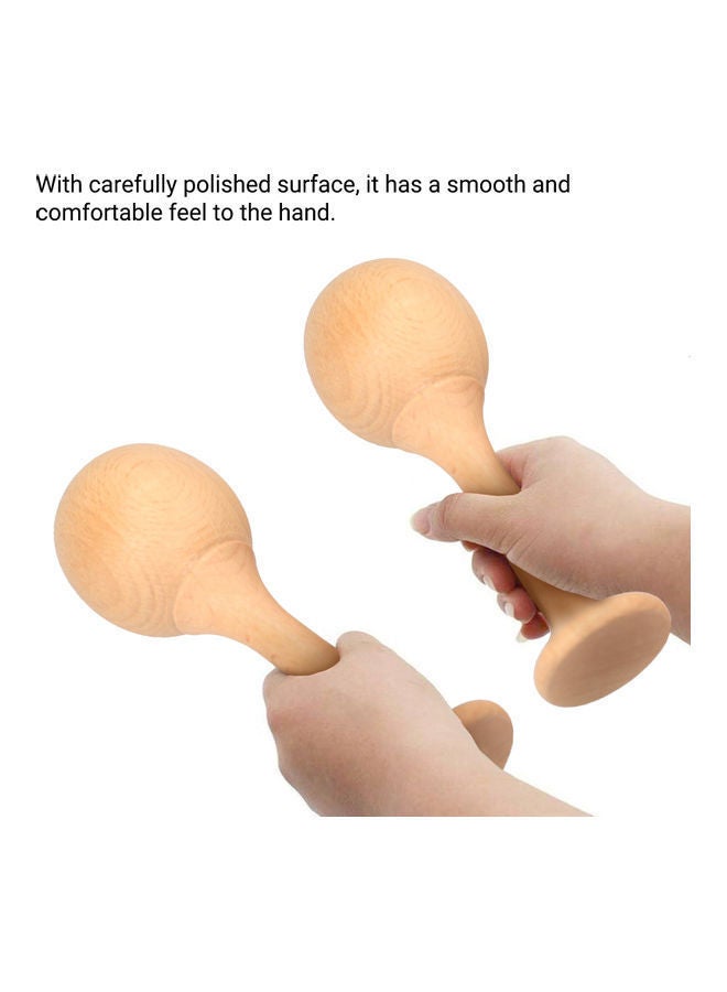 NIBEMINENT 2-Piece Rumba Maraca with Handle - Image 2