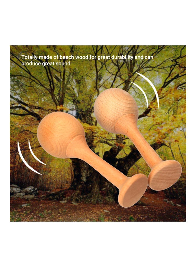 NIBEMINENT 2-Piece Rumba Maraca with Handle - Image 4