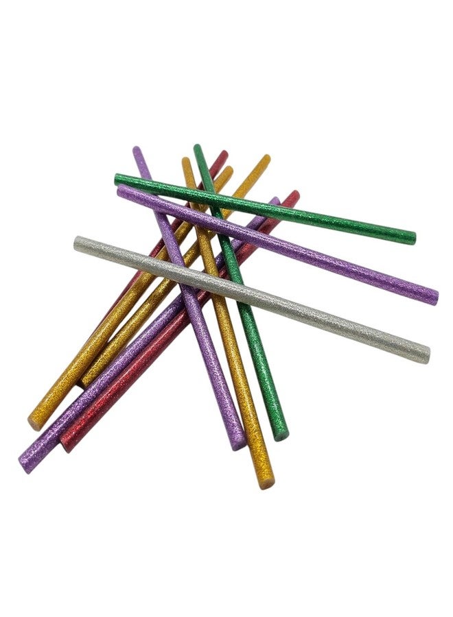 عصا غراء ماريو ميني جليتر متعددة الألوان، لاصق قوي، لصق عالي، مثالي للديكور والأعمال الفنية والحرفية - المقاس: الطول 189 مم × القطر 7 مم، ألوان متنوعة عشوائية، عبوة من 24 قطعة