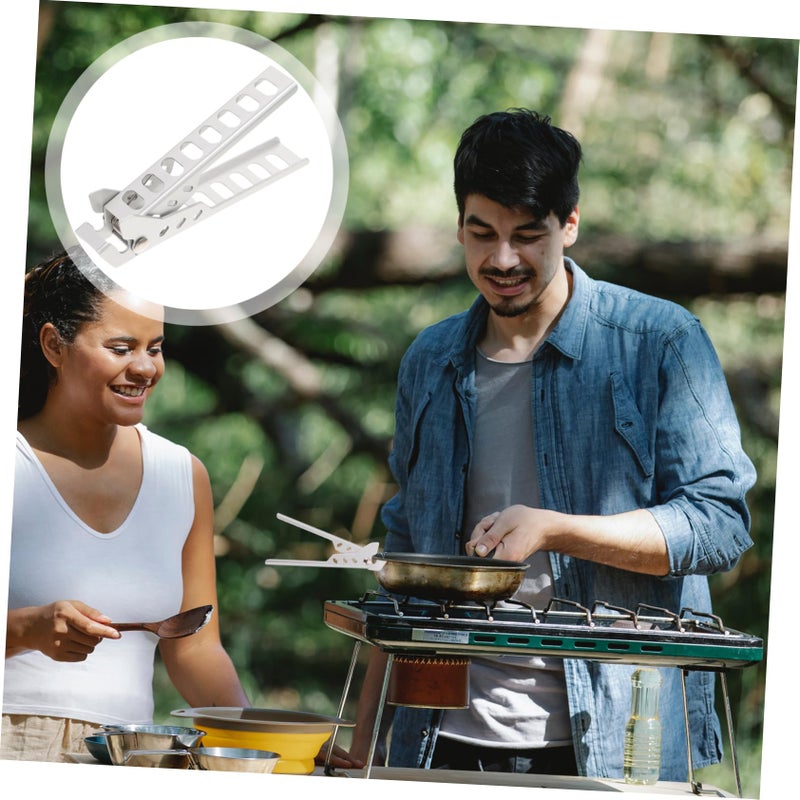 High Temperature Resistant BBQ Pot Clip Holder Clamp for Camping Cookware Portable Hot Plate Easy to Clean - Image 4