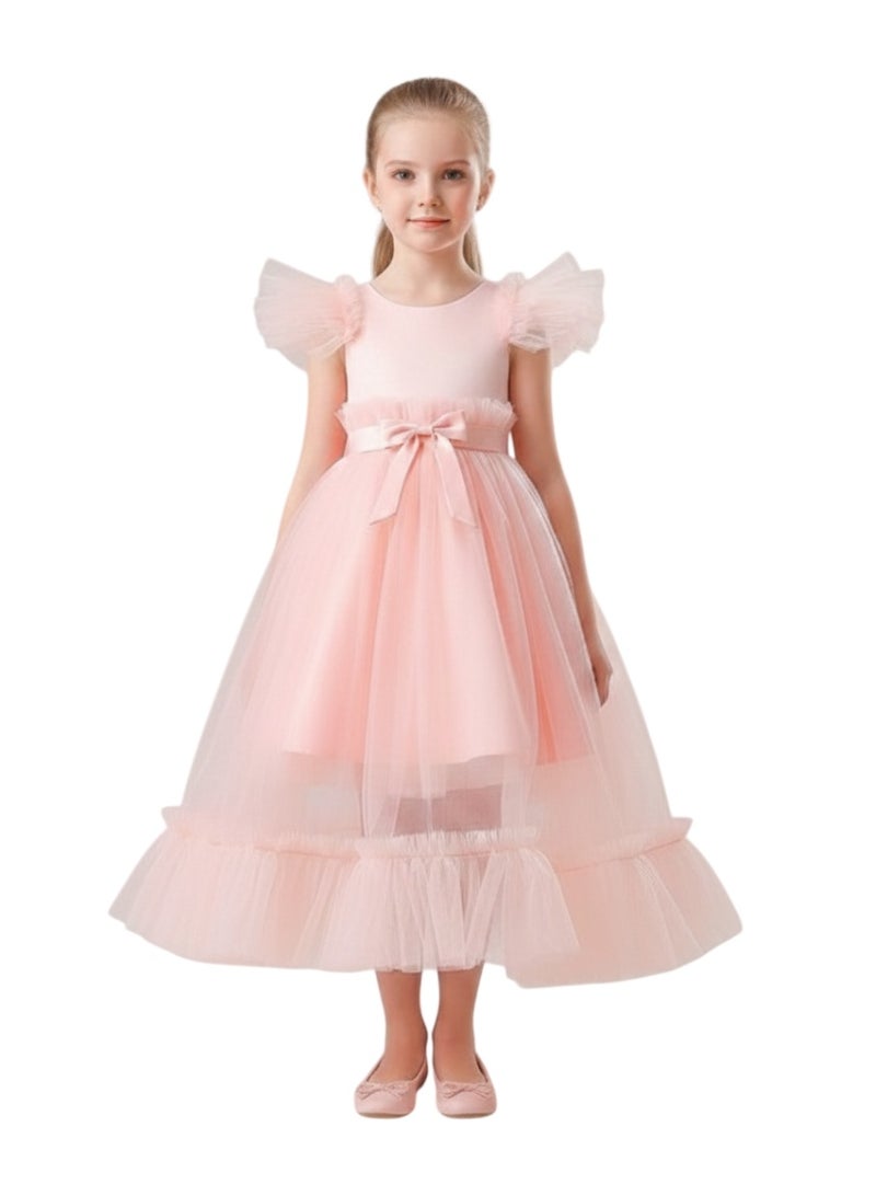 دىدانيالا فستان سهرة طويل بيل وردي فاتح - Image 1