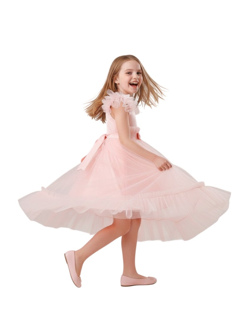 دىدانيالا فستان سهرة طويل بيل وردي فاتح - Image 2