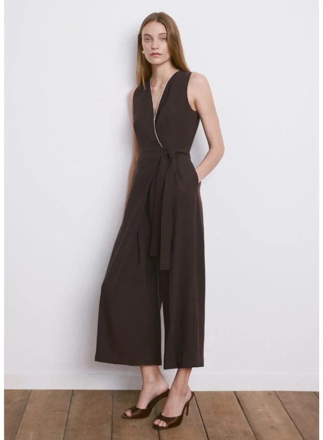 مانجو Belt wrap jumpsuit