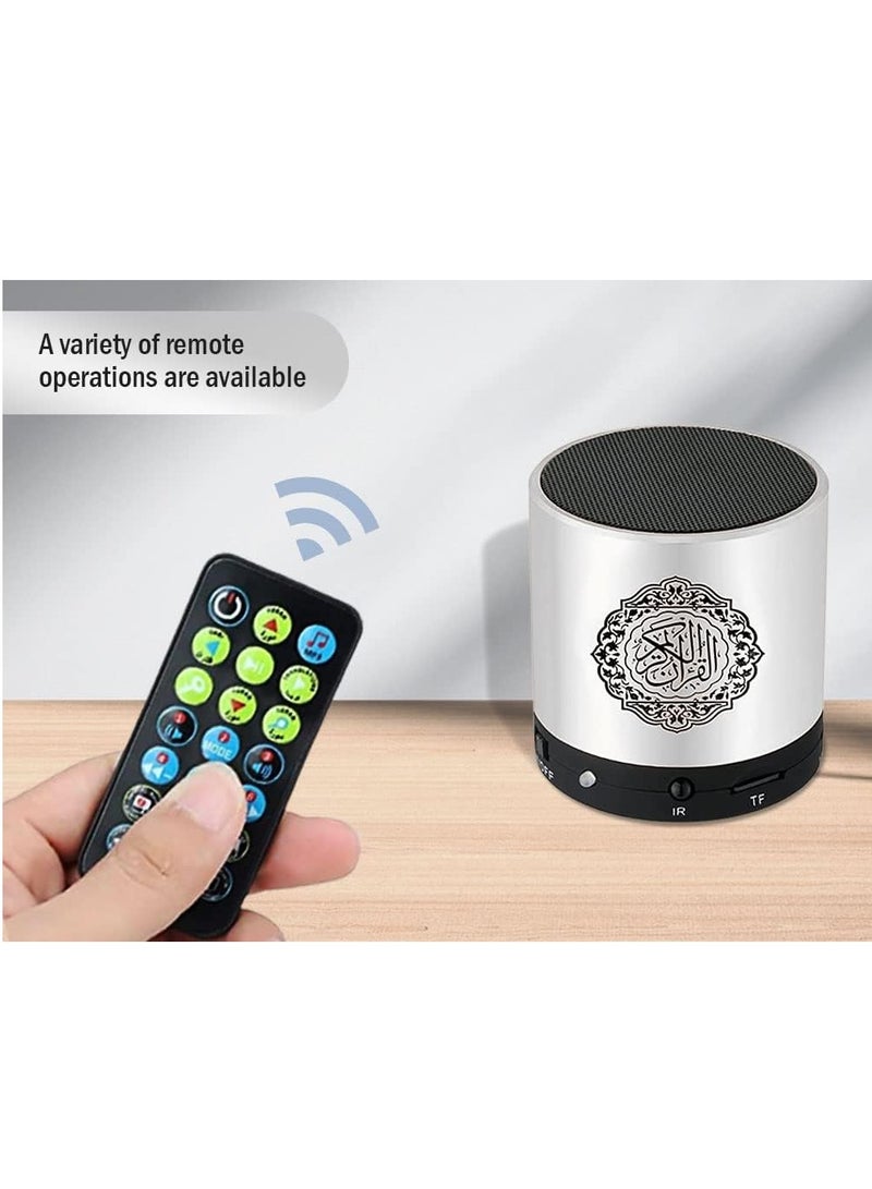HONTON Hitopin Digital Quran Speaker FM Radio Silver Color with Remote Control Over 18Reciters and15 Translations Available Quality Qur'an Player Arabic English French, Urdu etc Mp3 - Image 4
