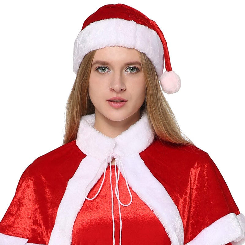 EraSpooky Women's Sweet Miss Santa Claus Outfit Christmas Fancy Dress Costume (One Size) - Image 5