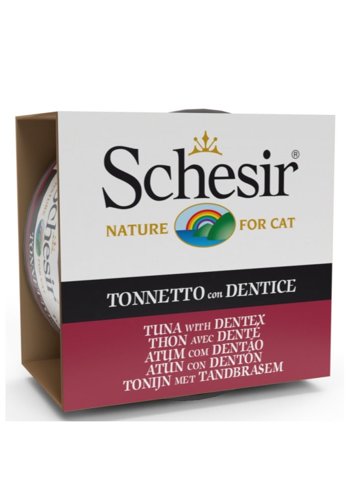 Schesir Cat Wet Food-Tuna With Dentex 85g 