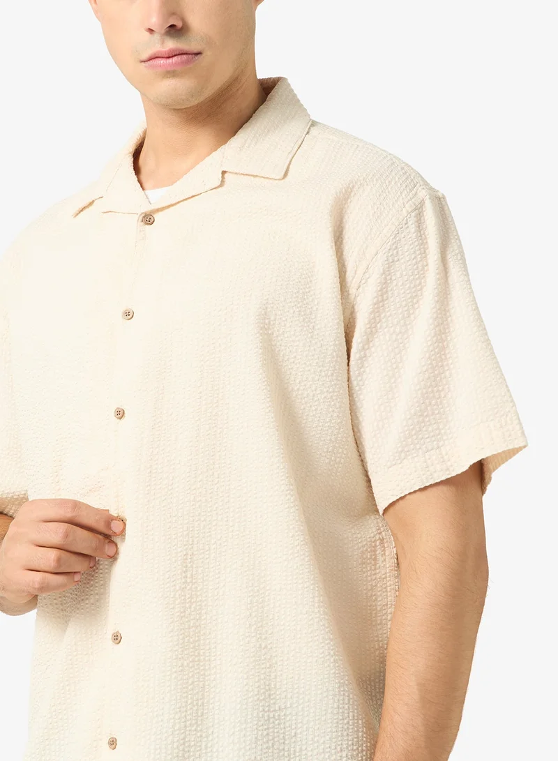 Ripples  Mens Resort Collar Relaxed Fit Shirt for Men | Best Price UAE