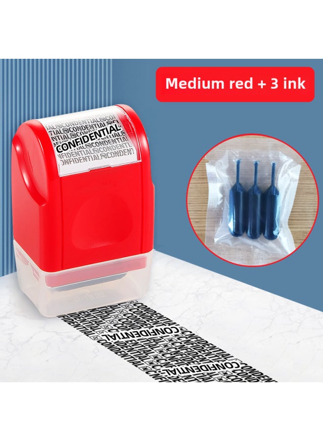 Roller-type Security Seal Random Code Privacy Seal Original Seal Oil Express Daub Pen Anti-leak Cover Information - Image 1