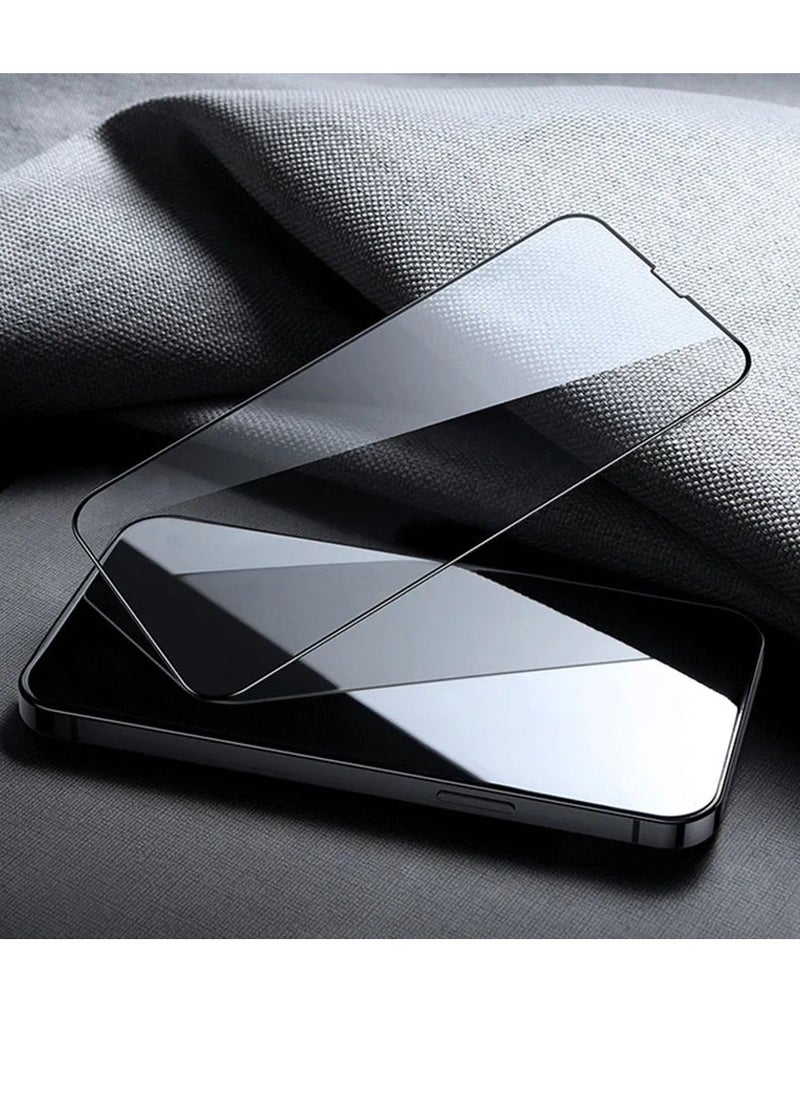 MOCOM Screen Protector iPhone 15 Pro Max High Quality Tempered Glass Screen Protector for iPhone 15 Pro Max Black/Clear  - Image 3