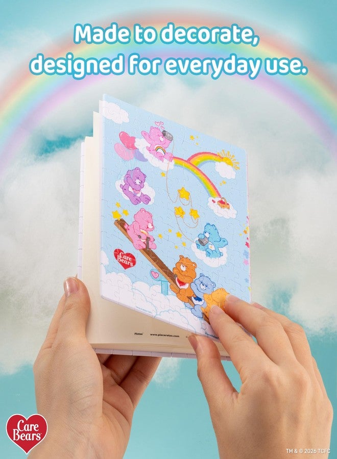 PieceRelax دفتر ألغاز Care Bears™ من PieceRelax بحجم A6، 233 قطعة بلاستيكية للبالغين - Bearadise - ألغاز الصور المقطوعة، هدية فريدة، يتضمن غلاف كتاب ودفتر ملاحظات [YB1050] - Image 3