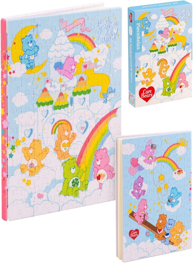 PieceRelax دفتر ألغاز Care Bears™ من PieceRelax بحجم A6، 233 قطعة بلاستيكية للبالغين - Bearadise - ألغاز الصور المقطوعة، هدية فريدة، يتضمن غلاف كتاب ودفتر ملاحظات [YB1050] - Image 1