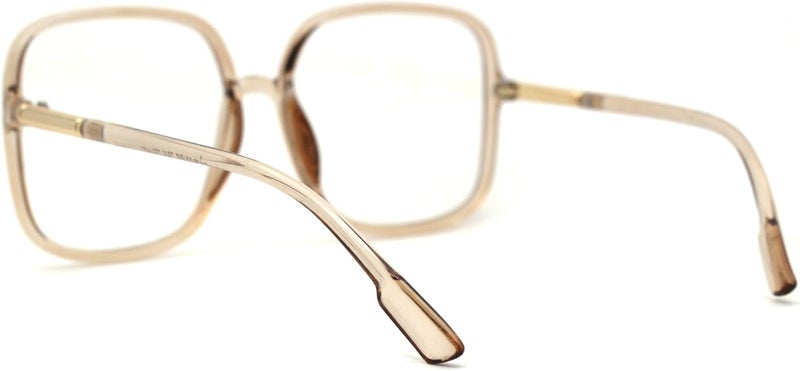 SA106 Womens 90s Oversize Rectangular Butterfly Clear Lens Eyeglasses - Image 4