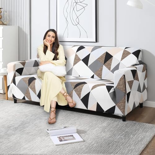 HOKIPO Elastic Stretchable Triple Seater Sofa Cover (NEW-AR-4095-D9) - Image 1